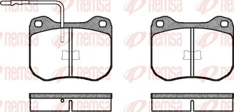 Remsa 0001.02 - Set placute frana,frana disc aaoparts.ro