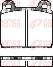 Remsa 0002.00 - Set placute frana,frana disc aaoparts.ro