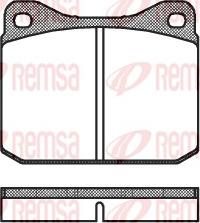 Remsa 0010.10 - Set placute frana,frana disc aaoparts.ro