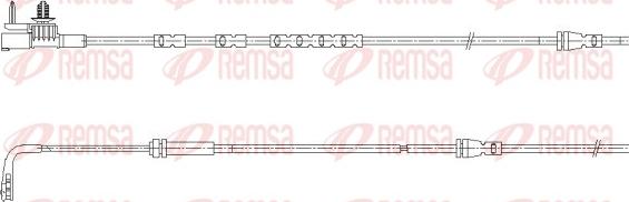 Remsa 001195 - Senzor de avertizare,uzura placute de frana aaoparts.ro