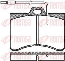 Remsa 0086.04 - Set placute frana,frana disc aaoparts.ro