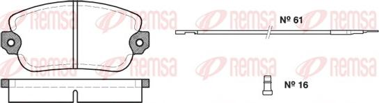 Remsa 0024.02 - Set placute frana,frana disc aaoparts.ro