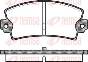 Remsa 0021.40 - Set placute frana,frana disc aaoparts.ro