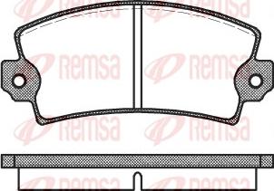 Remsa 0021.00 - Set placute frana,frana disc aaoparts.ro