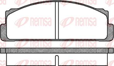 Remsa 0022.00 - Set placute frana,frana disc aaoparts.ro