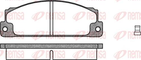Remsa 0022.02 - Set placute frana,frana disc aaoparts.ro