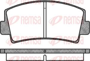 Remsa 0078.00 - Set placute frana,frana disc aaoparts.ro