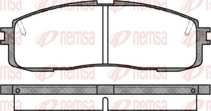 Remsa 0199.10 - Set placute frana,frana disc aaoparts.ro