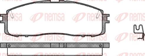 Remsa 0199.34 - Set placute frana,frana disc aaoparts.ro