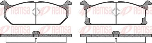 Remsa 0194.00 - Set placute frana,frana disc aaoparts.ro