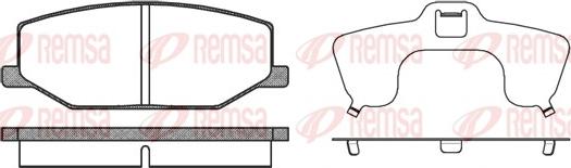 Remsa 0190.10 - Set placute frana,frana disc aaoparts.ro