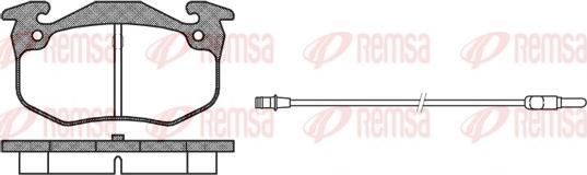 Remsa 0144.92 - Set placute frana,frana disc aaoparts.ro