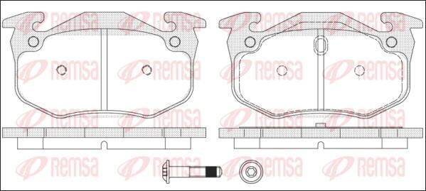 Remsa 0144.70 - Set placute frana,frana disc aaoparts.ro