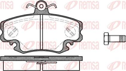 Remsa 0141.10 - Set placute frana,frana disc aaoparts.ro
