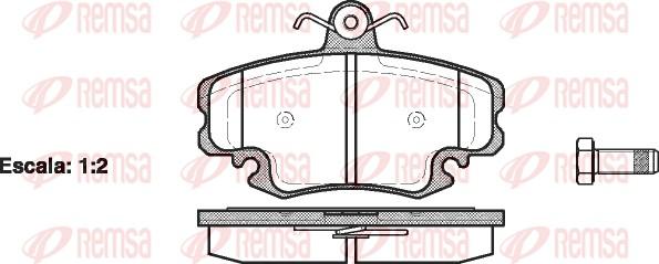 Remsa 0141.20 - Set placute frana,frana disc aaoparts.ro