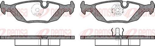 Remsa 0155.00 - Set placute frana,frana disc aaoparts.ro