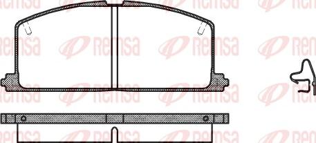Remsa 0167.04 - Set placute frana,frana disc aaoparts.ro