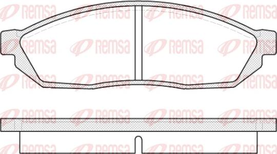Remsa 0111.00 - Set placute frana,frana disc aaoparts.ro