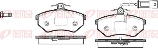 Remsa 0134.42 - Set placute frana,frana disc aaoparts.ro