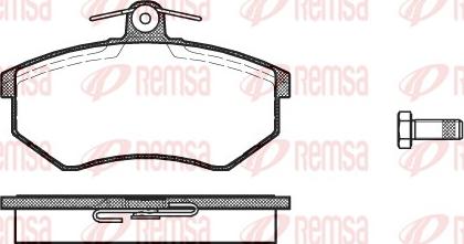 Remsa 0134.00 - Set placute frana,frana disc aaoparts.ro