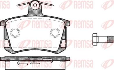 Remsa 0135.40 - Set placute frana,frana disc aaoparts.ro