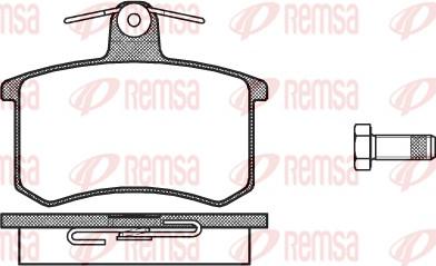 Remsa 0135.00 - Set placute frana,frana disc aaoparts.ro