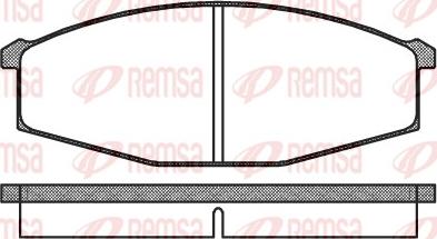 Remsa 0129.00 - Set placute frana,frana disc aaoparts.ro