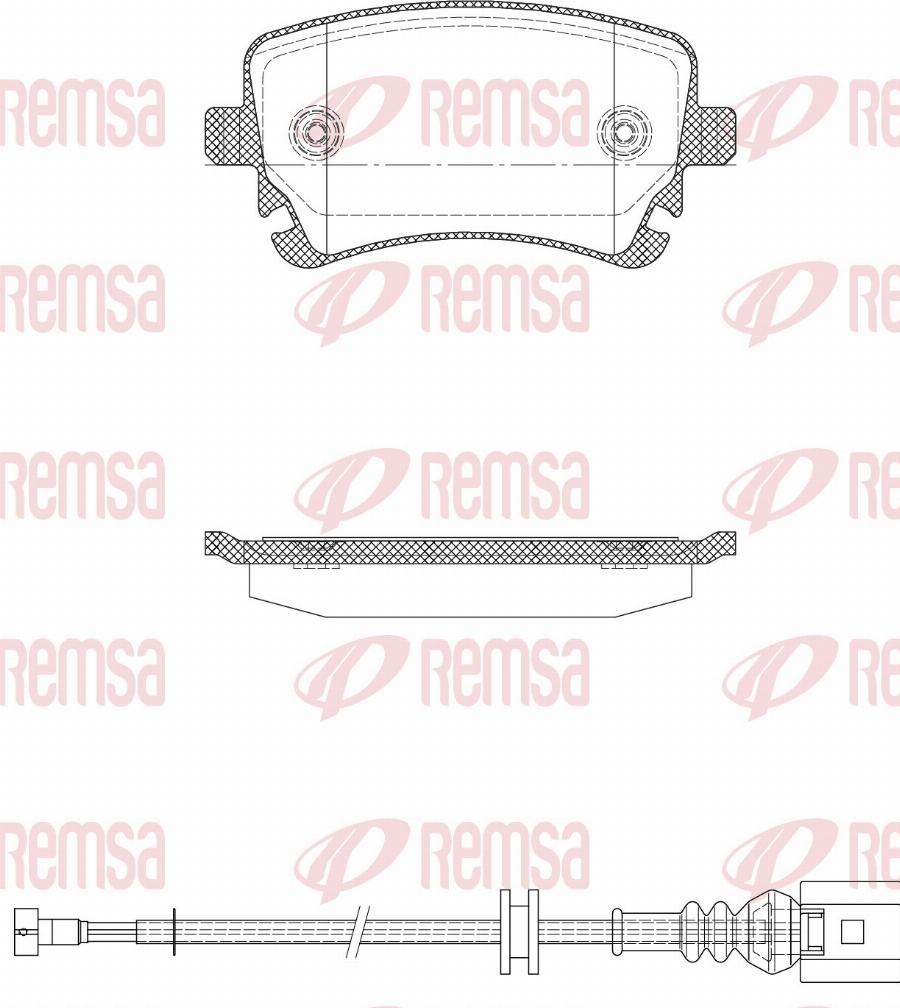 Remsa 0897.12 - Set placute frana,frana disc aaoparts.ro