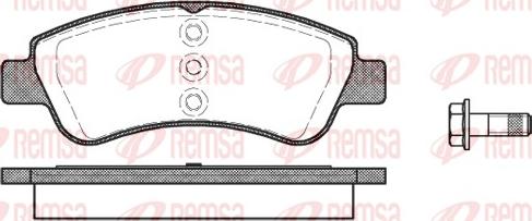 Remsa 0840.20 - Set placute frana,frana disc aaoparts.ro