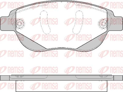 Remsa 0841.40 - Set placute frana,frana disc aaoparts.ro