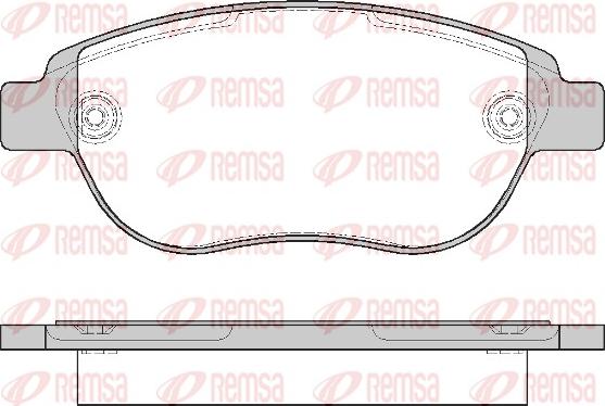 Remsa 0841.00 - Set placute frana,frana disc aaoparts.ro