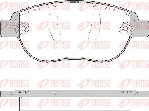 Remsa 0841.10 - Set placute frana,frana disc aaoparts.ro