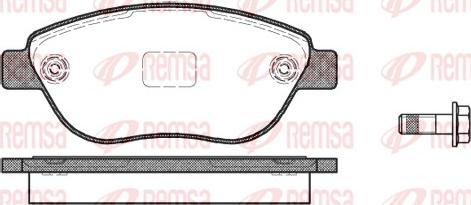 Remsa 0859.10 - Set placute frana,frana disc aaoparts.ro