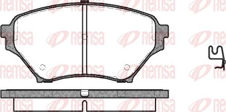 Remsa 0850.02 - Set placute frana,frana disc aaoparts.ro