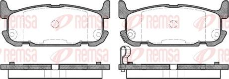 Remsa 0853.12 - Set placute frana,frana disc aaoparts.ro