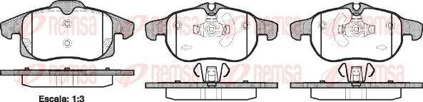 Remsa 0888.40 - Set placute frana,frana disc aaoparts.ro
