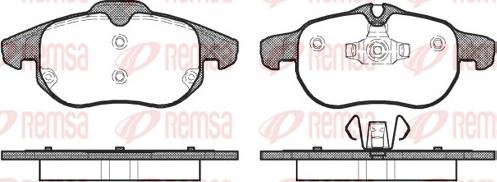 Remsa 0888.00 - Set placute frana,frana disc aaoparts.ro