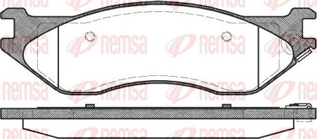 Remsa 0887.04 - Set placute frana,frana disc aaoparts.ro