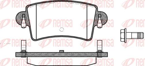 Remsa 0833.00 - Set placute frana,frana disc aaoparts.ro