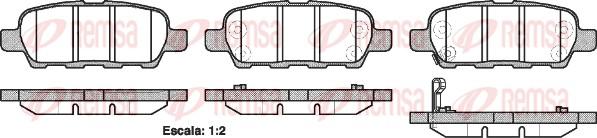 Remsa 0876.21 - Set placute frana,frana disc aaoparts.ro