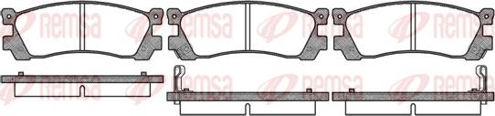 Remsa 0399.02 - Set placute frana,frana disc aaoparts.ro