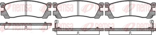 Remsa 0399.12 - Set placute frana,frana disc aaoparts.ro