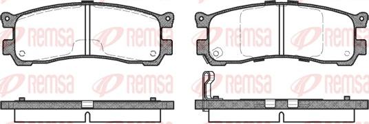 Remsa 0399.21 - Set placute frana,frana disc aaoparts.ro