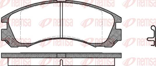 Remsa 0354.22 - Set placute frana,frana disc aaoparts.ro