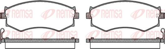 Remsa 0350.04 - Set placute frana,frana disc aaoparts.ro