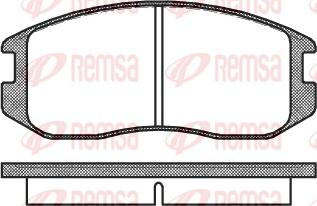 Remsa 0357.00 - Set placute frana,frana disc aaoparts.ro