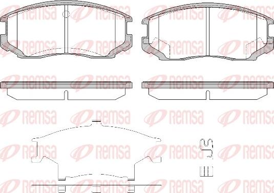 Remsa 0357.32 - Set placute frana,frana disc aaoparts.ro