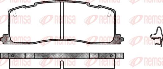 Remsa 0367.00 - Set placute frana,frana disc aaoparts.ro