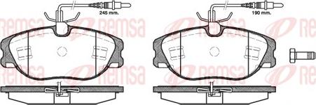 Remsa 0305.44 - Set placute frana,frana disc aaoparts.ro