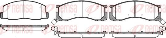 Remsa 0306.32 - Set placute frana,frana disc aaoparts.ro